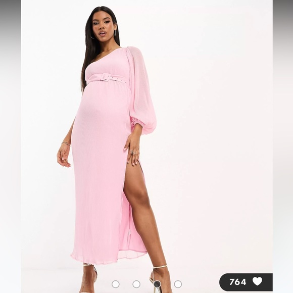 Gorgeous maternity gown dress pink - Picture 1 of 7